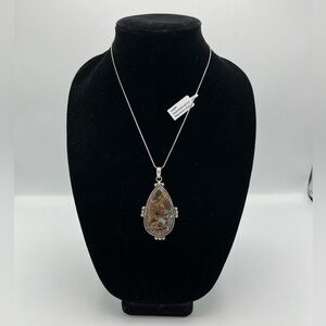 NWT-Authentic jasper pendant necklace